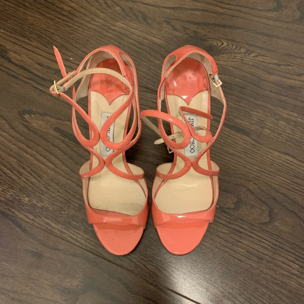 Strappy Pink Jimmy Choo “Lance” Sandals